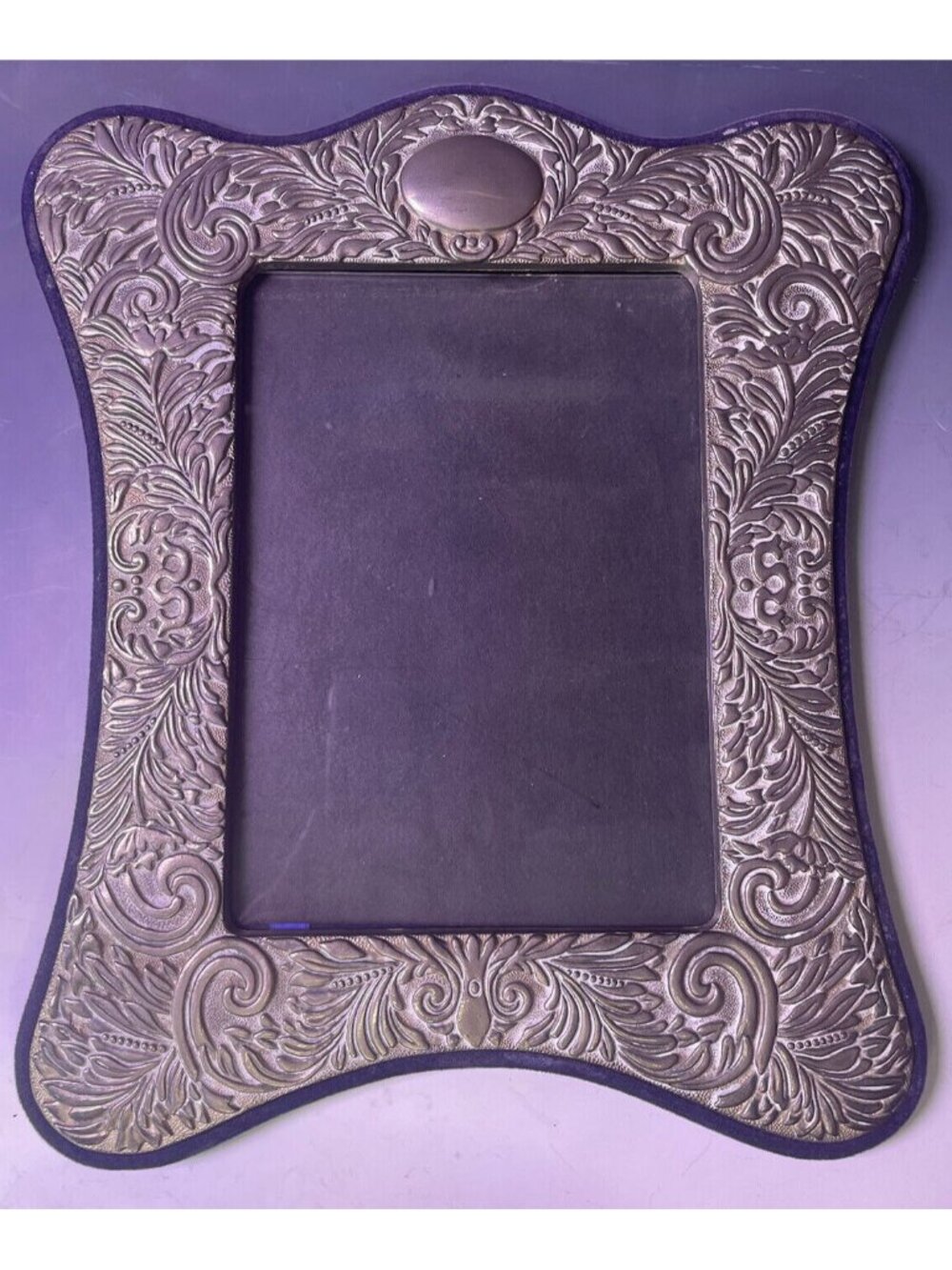 11.5" X 9" Vintage Early 20th C. Silver Plate Picture Photo Frame